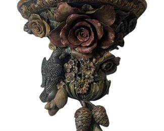 2pc Cariggs Of Carmel Floral Sconce
