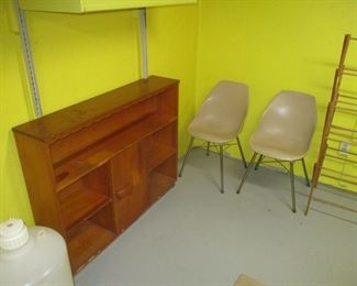 Chairs and bookcase