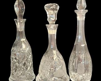 Cut Crystal Decanters