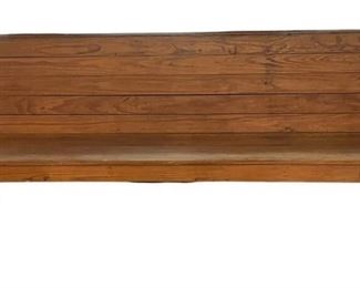 Wooden Church Pew