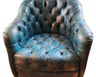 Vintage Teal Club Chair