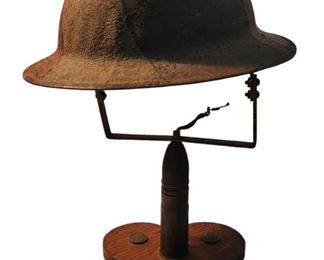 WW1 Helmet Lamp