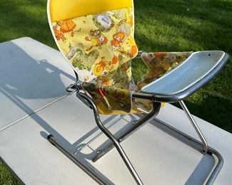 Vintage folding high chair