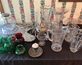 Vases, vintage serving ware