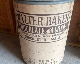 Vintage chocolate container