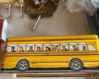 Vintage School Bus Tin