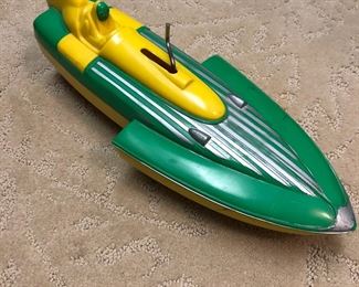 Ideal Plastic "Slo Mushon" V1 Hydroplane Plastic Crank Wind Race Boat
