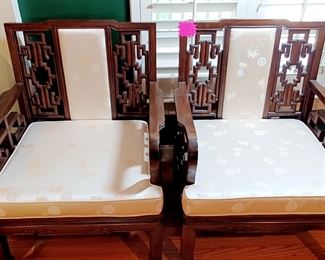 Antique Asian Mahogany Chairs
