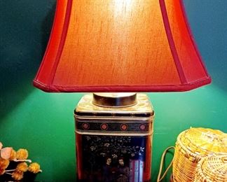 VINTAGE ASIAN TIN LAMP