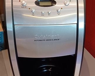 CUISINART GRIND AND BREW COFFEE MAKER. USED ONCE.