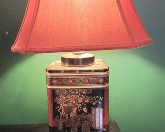 Vintage Frederick Cooper Tin Lamp