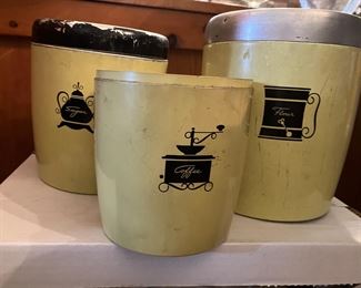 Vintage baking canisters and baking items - more not pictured.