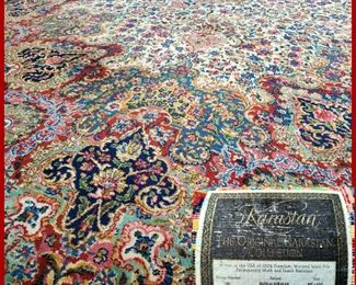 KARASTAN 100% Wool FLORAL KIRMAN Carpet 8'8" x 10' x 6"  #6