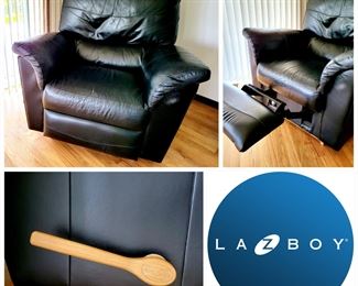LA-Z-BOY Leather Rocker Recliner $165 or bid #8