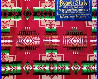 Pendleton Woolen Mills BEAVER STATE stadium robe #22