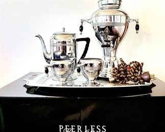 Vintage Coffee Perculator set in like new condition $65 or bid  #24