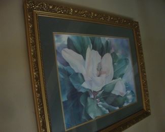 Framed magnolia print