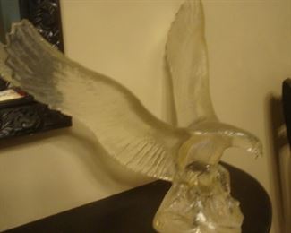 Large clear plastic eagle