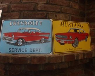 Reproduction metal signs
