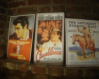 Reproduction metal posters