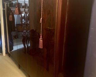 Large Tigers Wood Wall Unit Armoire