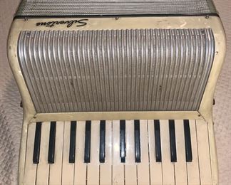 Silvertone Cream Accordion