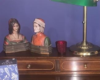 Bookends Dante and Beatrice