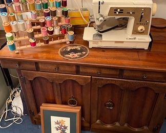 Solid Wood Sewing Cabinet