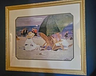 Edward Henry Pottast Print Green Umbrella