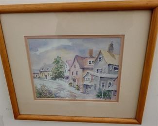 Libby Keer Framed Watercolor