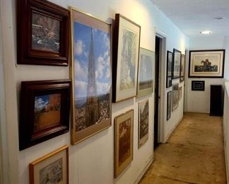Upstairs Hallway of Art
