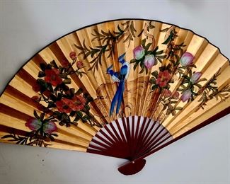 Large Asian Gold Fan