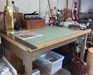 Industrial Drafting Tables Several