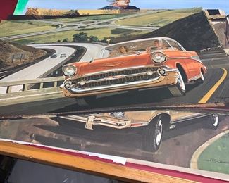 Vintage Chevrolet Car Prints