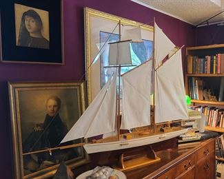Large Schooner Model