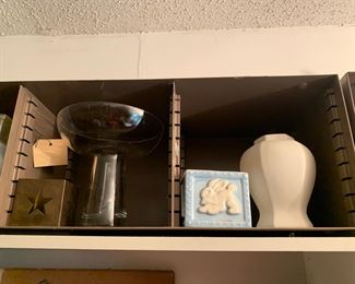 Glass Vase, Pottery Vase