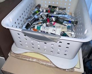 Tubes of Acrylic and Oil Paints
