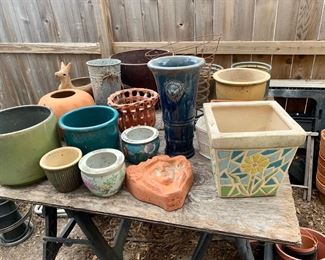 More planters and vases
