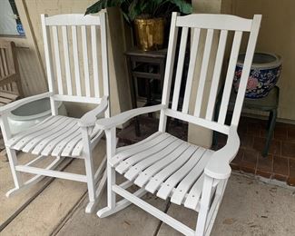 White Rocking Chairs