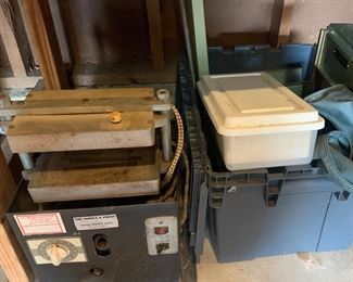 Old Printing Press with Lead letters