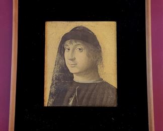 Framed Print Portrait of a Young Man by Antonello da Messina