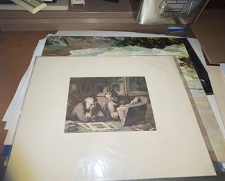 Artwork by honors Daumier signed in the left corner