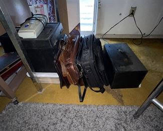 Lots of Leather Brief Cases and Others, Jewelry Storage Case