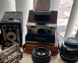 Polaroid Land Camera, Reels, Pentax Lens