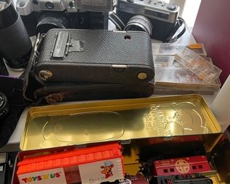 Yashica, Olypmia, A.T. & S.F Train Set, Miniature Train People