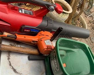 Blower, Spreader, Trimmers