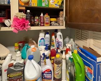 Cleaning Supplies, Bleach, Swiffers, Lime Away