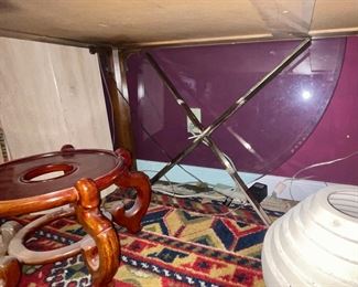 Dining Table Marble Base Round Glass