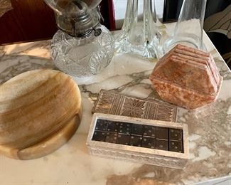 marble Coasters, Marble Dish, Marble Bix Dominoes