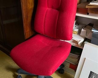 Red Rolling Office Chair